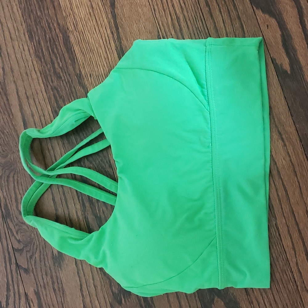 Buff bunny green sports bra medium